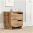 South Shore Cavalleri Nightstand with 2 drawers  Nordik Oak