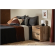 South Shore Cavalleri Nightstand with 2 drawers  Nordik Oak