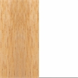 South Shore Bloom Wooden Bed and Rattan Shell Headboard Twin White and Natural