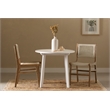 South Shore Balka Teak Dining Chair  Set of 2  Cream and Natural