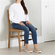 South Shore Balka Teak Dining Chair  Set of 2  Cream and Natural