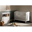South Shore Sweedi 2-Drawers Changing Table Small Pure White
