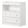 South Shore Sweedi 2-Drawers Changing Table Small Pure White