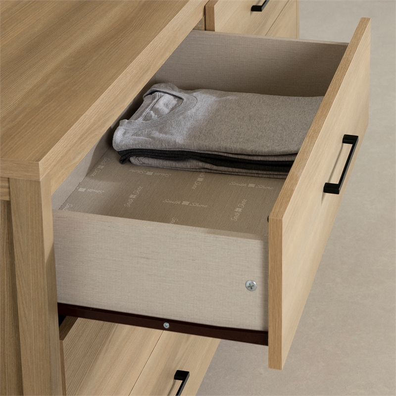 South Shore Gravity 6-Drawer Dresser  Natural Ash