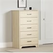 South Shore Fusion 5-Drawer Chest  Bleached Oak