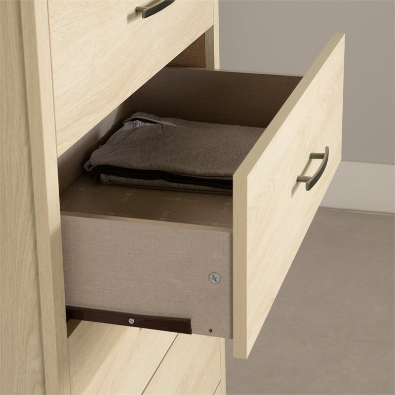 South Shore Fusion 5-Drawer Chest  Bleached Oak