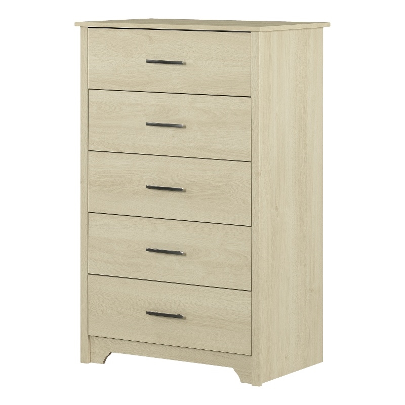 South Shore Fusion 5-Drawer Chest  Bleached Oak