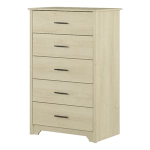 South Shore Fusion 5-Drawer Chest  Bleached Oak
