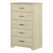 South Shore Fusion 5-Drawer Chest  Bleached Oak