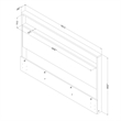 South Shore Fusion Headboard with Storage Shelf Full/Queen Bleached Oak