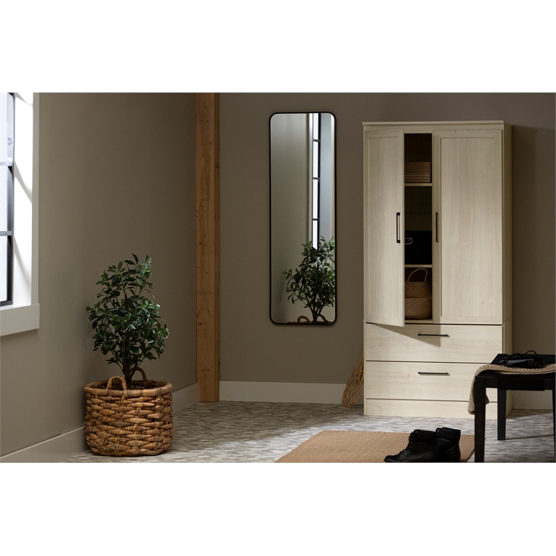 South Shore Haven 2-Door Storage Cabinet  Bleached Oak