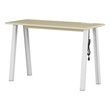 South Shore Milestone Computer Desk  Bleached Oak and White