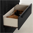 South Shore Haven 2-Door Armoire with Drawers  Black Oak