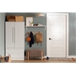 South Shore Haven 2-Door Armoire with Drawers  Pure White