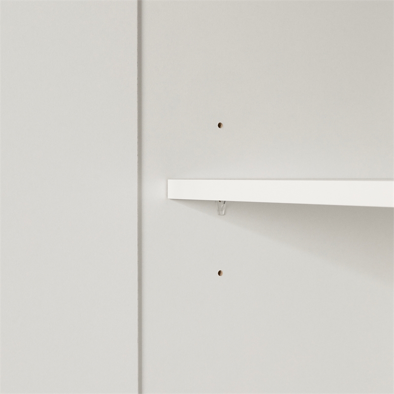 South Shore Haven 2-Door Armoire with Drawers  Pure White