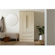 South Shore Haven 2-Door Armoire with Drawers  Bleached Oak