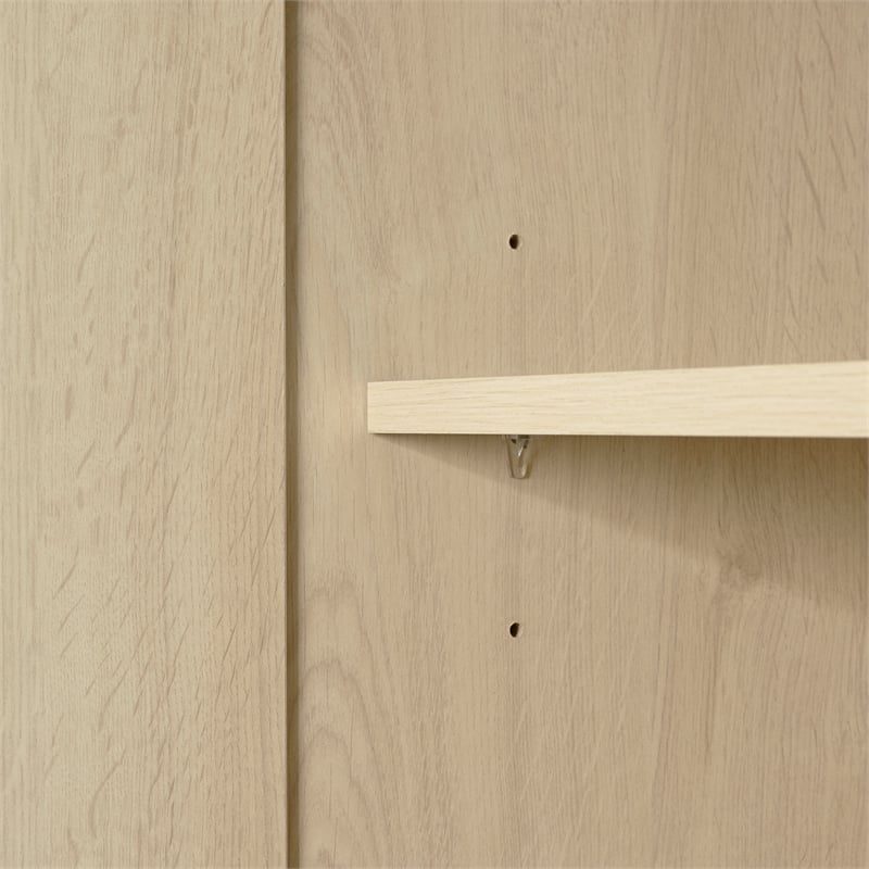 South Shore Haven 2-Door Armoire with Drawers  Bleached Oak