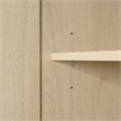 South Shore Haven 2-Door Armoire with Drawers  Bleached Oak