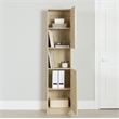 South Shore Olea 2-Door Narrow Bookcase Bleached Oak