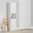 South Shore Olea 2-Door Narrow Bookcase Pure White