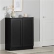 South Shore Arum 2-Door Sideboard with Shelves  Black Oak