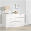 South Shore Spark 6-Drawer Dresser  Pure White