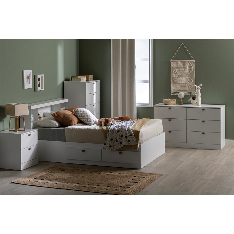 South Shore Spark 6-Drawer Dresser  Pure White
