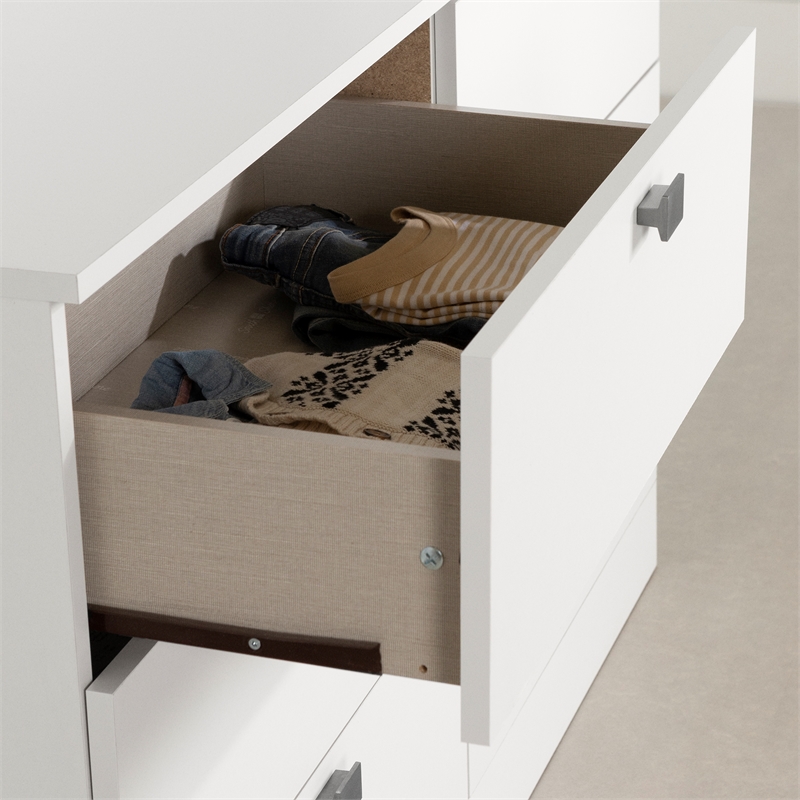 South Shore Spark 6-Drawer Dresser  Pure White