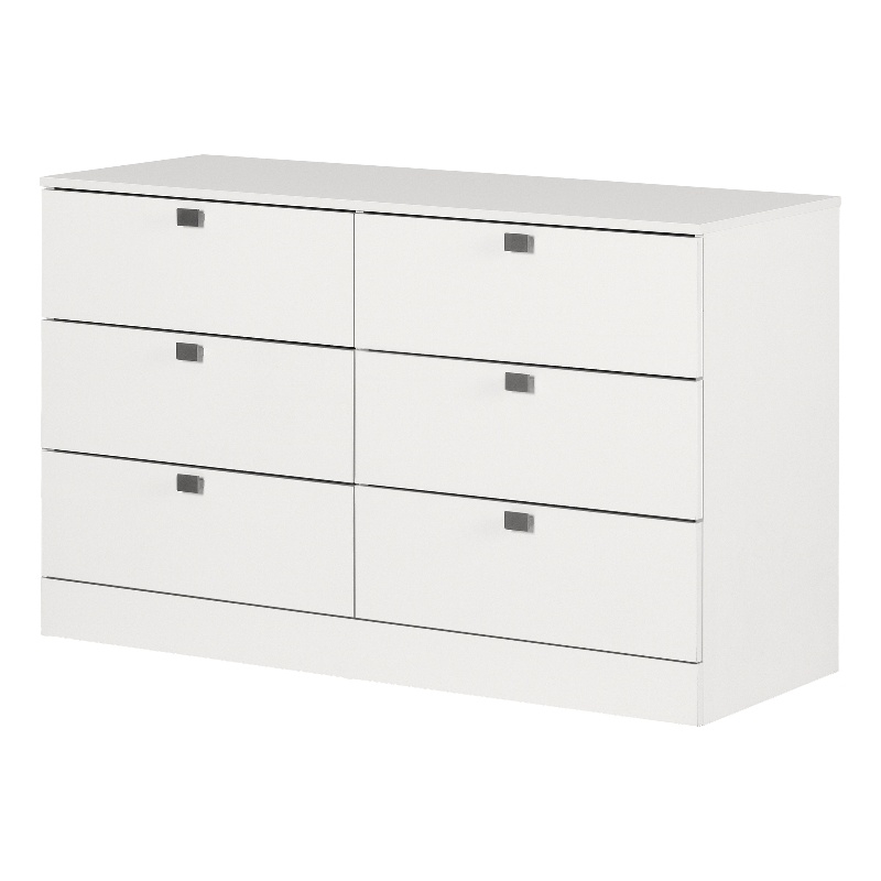 South Shore Spark 6-Drawer Dresser  Pure White