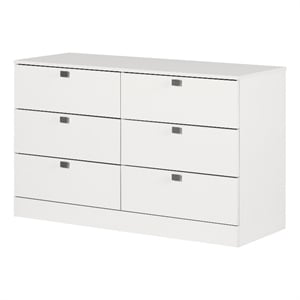 South Shore Spark 6-Drawer Dresser  Pure White