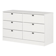 South Shore Spark 6-Drawer Dresser  Pure White