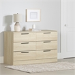South Shore Step One Essential 6-Drawer Dresser  Bleached Oak