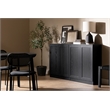 South Shore Arum Set of 2 Sideboards with Shelves  Black Oak