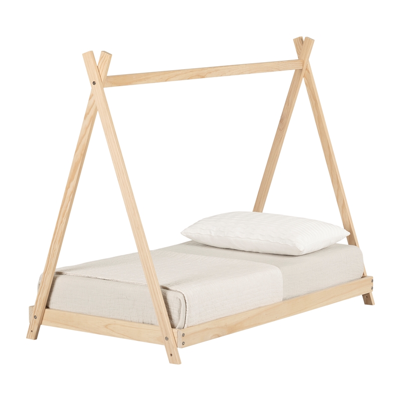 South Shore Sweedi Solid Wood Toddler Bed Toddler Natural Wood