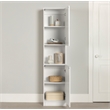 South Shore Liora 2-Door Narrow Bookcase Pure White