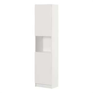 South Shore Liora 2-Door Narrow Bookcase Pure White