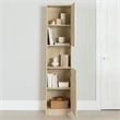 South Shore Liora 2-Door Narrow Bookcase Bleached Oak