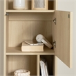 South Shore Liora 5-Shelf Narrow Bookcase Narrow Bleached Oak