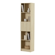 South Shore Liora 5-Shelf Narrow Bookcase Narrow Bleached Oak