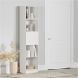 South Shore Liora 5-Shelf Narrow Bookcase Narrow Pure White