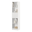 South Shore Liora 5-Shelf Narrow Bookcase Narrow Pure White