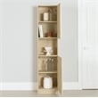 South Shore Arum 2-Door Narrow Storage Cabinet Narrow Bleached Oak
