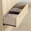 South Shore Acapella Wardrobe Armoire with Doors and Drawers  Bleached Oak