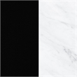 South Shore Olio Kitchen Island with Open Storage Black and Faux White Marble