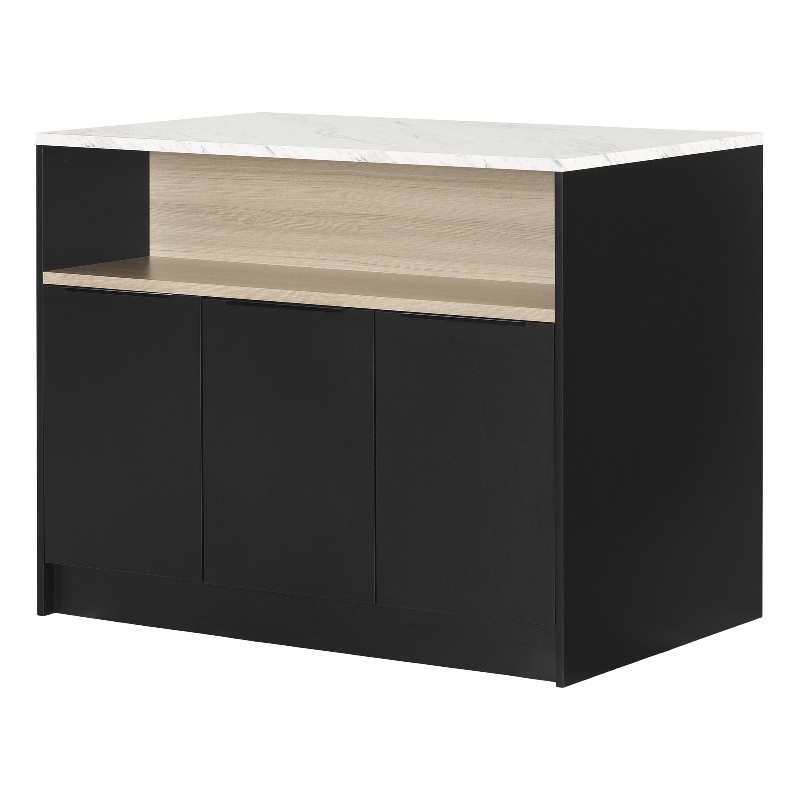 South Shore Olio Kitchen Island with Open Storage