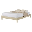 South Shore Step One Essential Platform Bed Queen Bleached Oak