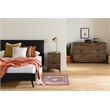 South Shore Musano 6-Drawer Dresser with Metal Legs  Natural Walnut