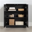 South Shore Essence 2-Door Armoire  Black Oak