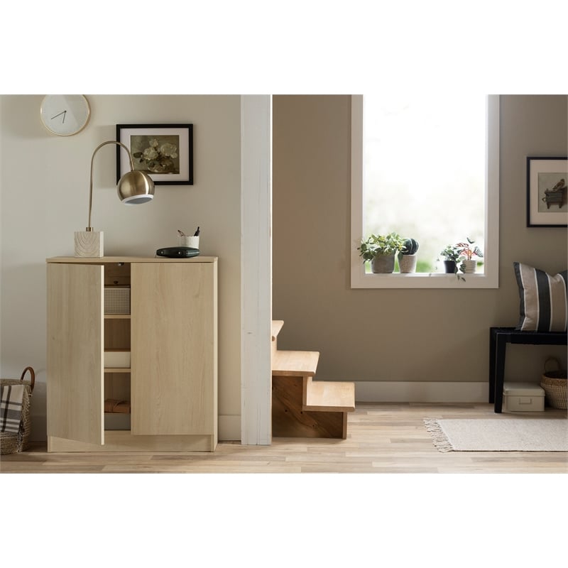 South Shore Essence 2-Door Armoire  Bleached Oak