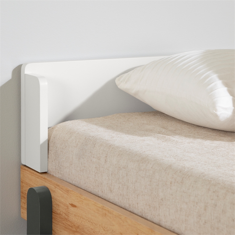 South Shore Bebble Complete Bed Twin Natural and Gray